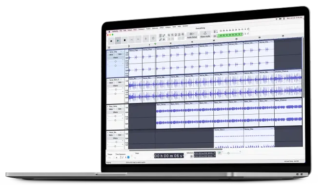 Audacity 主界面